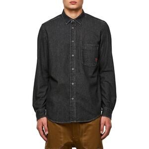 Diesel D-Billy Black Wash Denim Shirt XL Mens Designer Streetwear Casual EUC